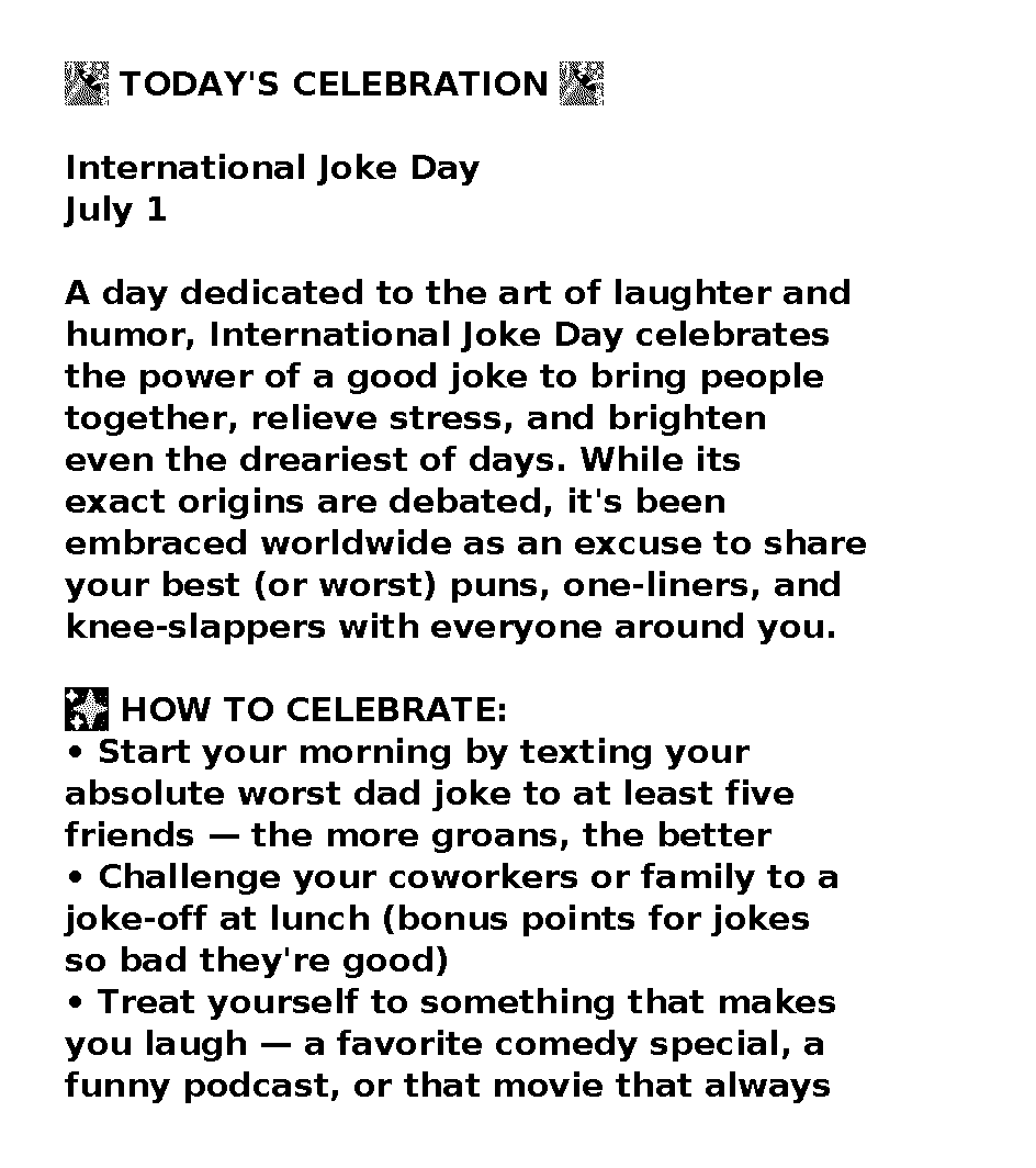 Daily Holiday